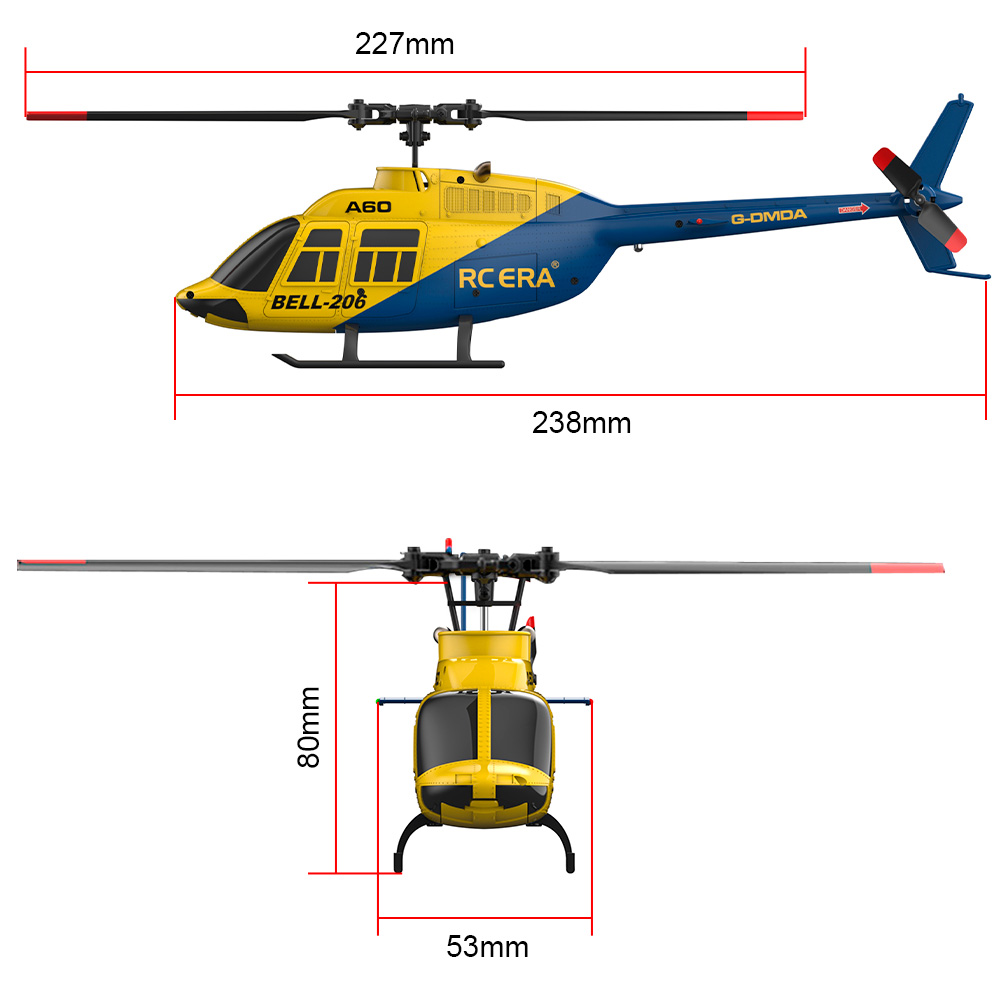 RC ERA A60 4CH Helicopter 1/42 - Rc Helicopter Gyro ulasan dan harga