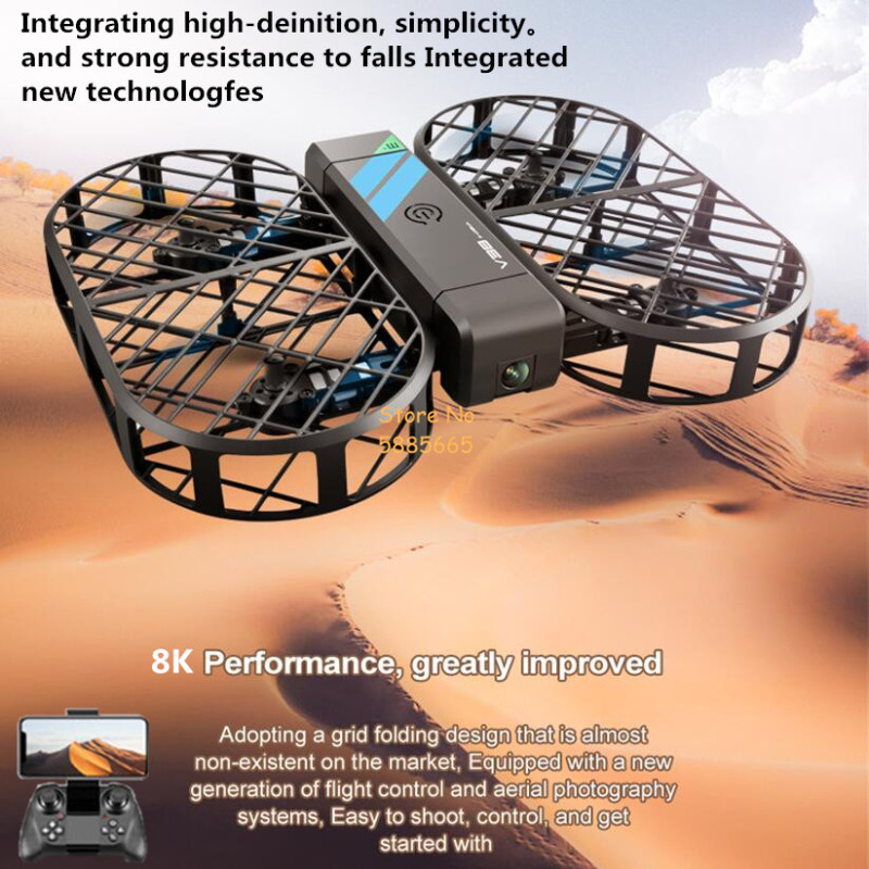 8K HD Camera 360° Protection O - Rc Helicopter Electric ulasan dan harga