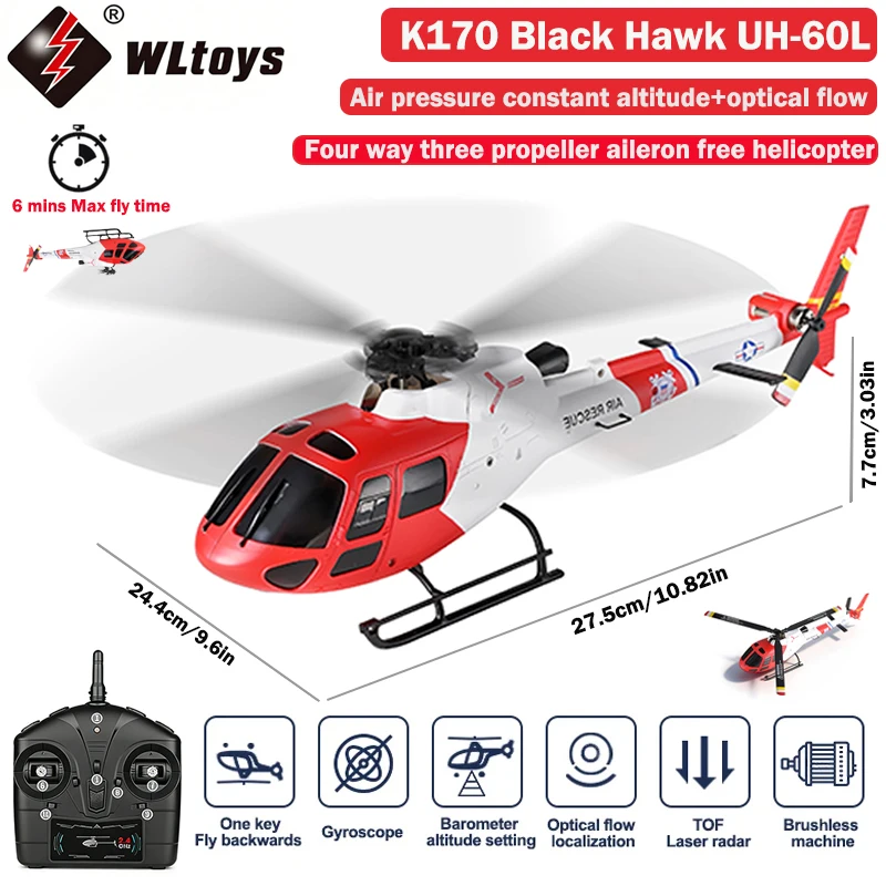 WLtoys 4CH K150-AS350 RC Helic - Rc Helicopter Gas ulasan dan harga