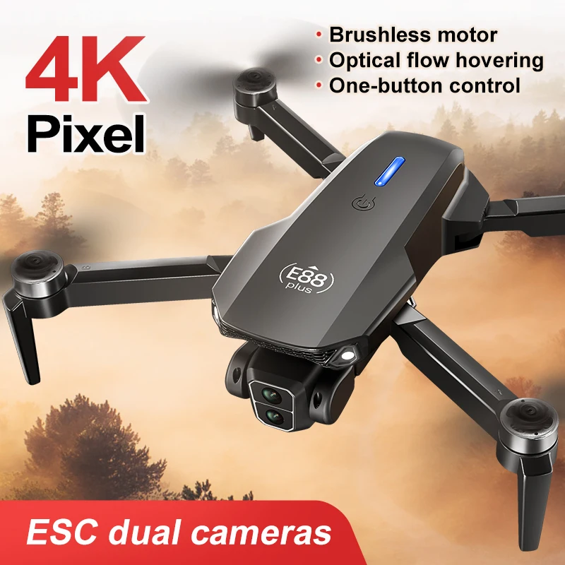 New E88 Plus Quadcopter Drone: - Rc Helicopter Case ulasan dan harga