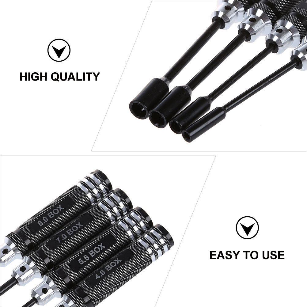 4Pcs Hex Socket Screwdriver Se - Rc Helicopter Tool Kit ulasan dan harga